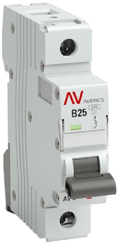 Выключатель автоматический EKF Averes AV-6 1п 25А B 6кА картинка